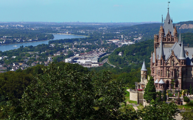 Обои картинки фото drachenburg castle, germany, города, замки германии, drachenburg, castle