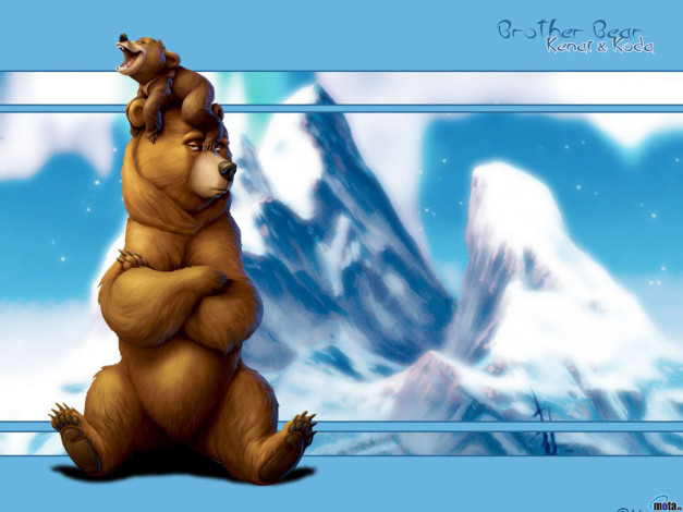 Обои картинки фото мультфильмы, brother, bear