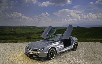 Картинка mercedes benz slr 722 автомобили