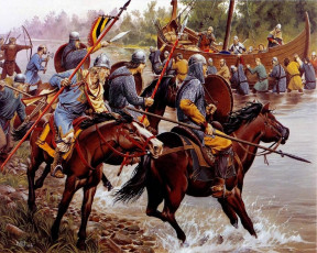 Картинка vikings vs franks 9th century рисованные армия