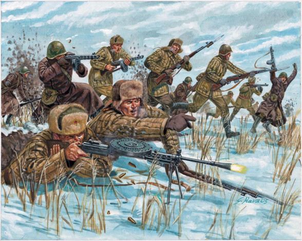 Обои картинки фото russian, infanty, рисованные, армия