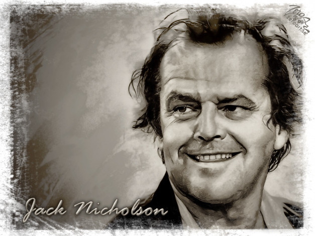 Обои картинки фото jack, nicholson, рисованные, люди