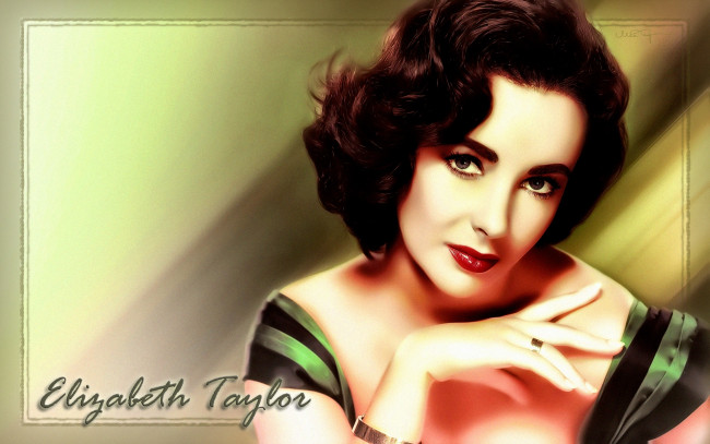 Обои картинки фото Elizabeth Taylor, девушки