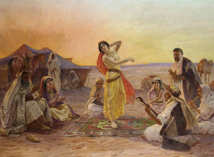 Картинка рисованные otto pilny танец в пустыне