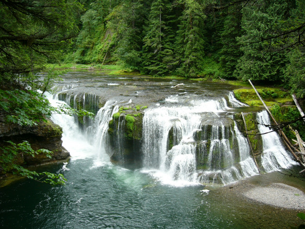 Обои картинки фото природа, водопады, река, вода