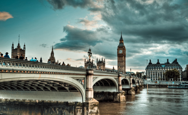 Обои картинки фото города, лондон, великобритания, мост, bridge, westminster