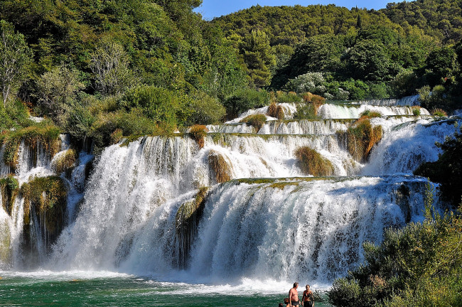 Обои картинки фото природа, водопады, каскад, поток, течение, вода