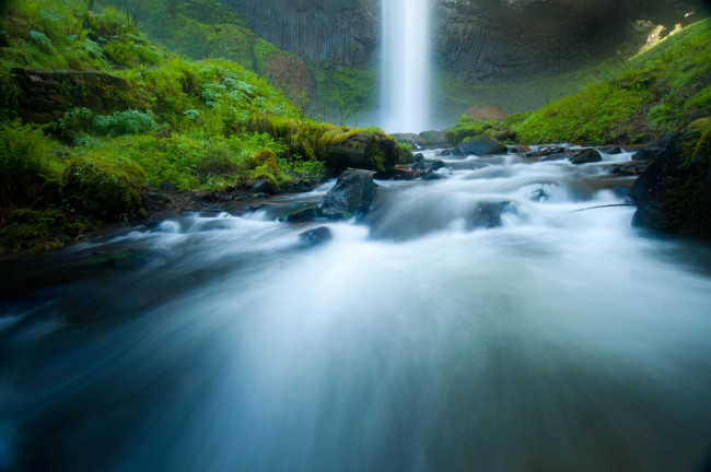 Обои картинки фото природа, водопады, течение, поток, вода