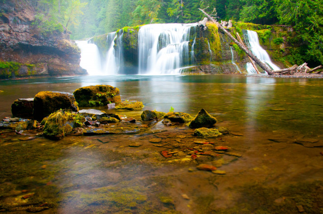 Обои картинки фото природа, водопады, вода, река
