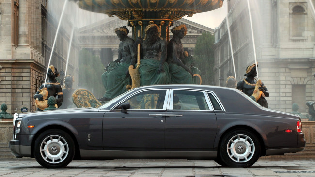 Обои картинки фото rolls, royce, phantom, автомобили, класс-люкс, rolls-royce, motor, cars, ltd, великобритания