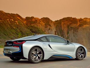 Картинка автомобили bmw светлый 2013г i8