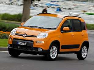 Картинка автомобили fiat panda trekking au-spec 319 2013 желтый