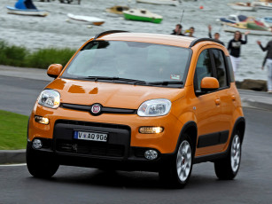 Картинка автомобили fiat panda trekking au-spec 319 2013 желтый