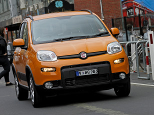 Картинка автомобили fiat panda trekking au-spec 319 2013 желтый