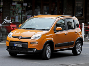 Картинка автомобили fiat panda trekking au-spec 319 2013 желтый