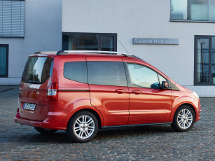 обоя автомобили, ford, красный, tourneo, courier, '2014г