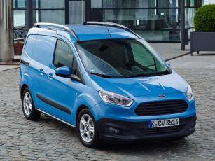 Картинка автомобили ford синий 2014г courier transit