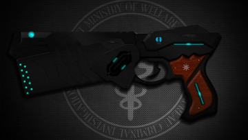 Картинка аниме psycho-pass пистолет оружие