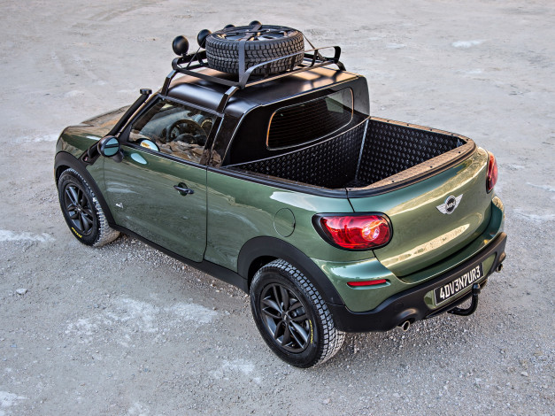 Обои картинки фото автомобили, mini, paceman, adventure, r61, 2014, зеленый