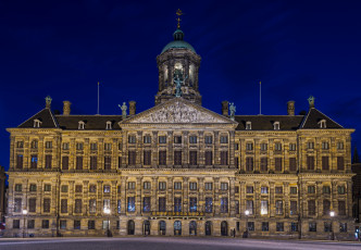 обоя royal palace in amsterdam, города, амстердам , нидерланды, дворец