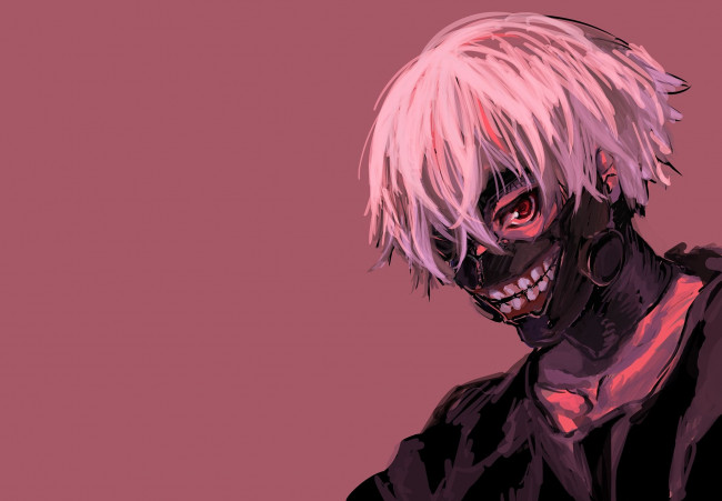 Обои картинки фото аниме, tokyo ghoul, канеки