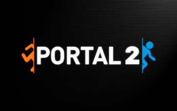 обоя portal 2, бренды, - другое, логотип, portal, 2, video, games, видеоигры