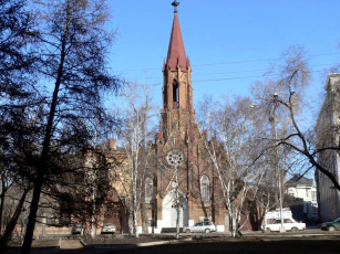 Картинка иркутск костёл города католические соборы костелы аббатства