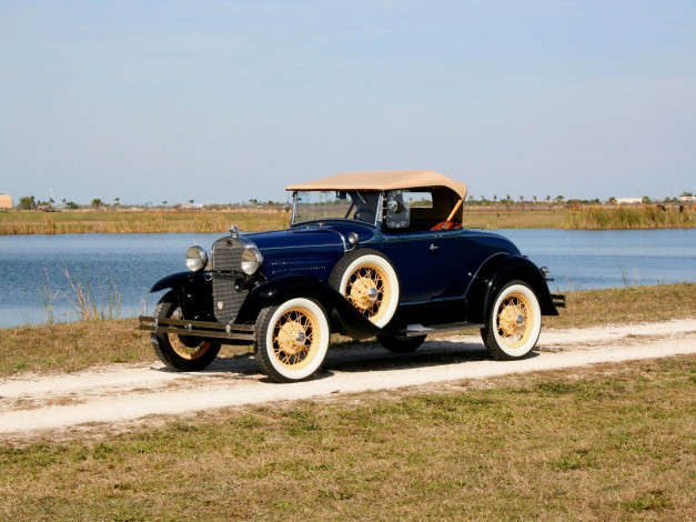 Обои картинки фото 1930, ford, model, roadster, автомобили, классика