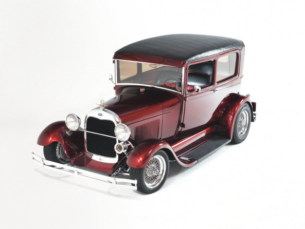 Обои картинки фото 1928, ford, model, tudor, автомобили, custom, classic, car