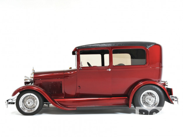 Обои картинки фото 1928, ford, model, tudor, автомобили, custom, classic, car