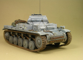 Картинка техника военная pz kpfwii ausf sd kfz 121 модель танк panzerkampfwagen 2 f класс лёгкий немецкий