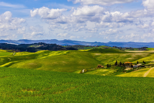 Обои картинки фото volterra, italy, природа, поля