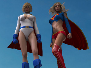 Картинка 3д+графика fantasy+ фантазия супермены