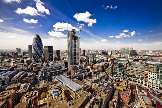 Обои картинки фото города, лондон , великобритания, панорама, дома, англия, лондон