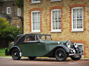 Картинка 1939+bentley+4+& 188 +litre+coup& 233 +d& capotable+by+vanden+plas автомобили классика ретро зеленый bentley