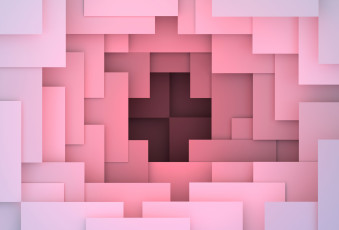 Картинка векторная+графика графика+ graphics 3d rendering geometric shapes background pink design geometry abstract colorful
