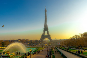 Картинка города париж+ франция париж эйфелева башня