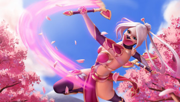 Картинка видео+игры league+of+legends взгляд униформа фон девушка akali