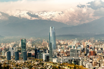 Картинка santiago города сантьяго+ Чили простор