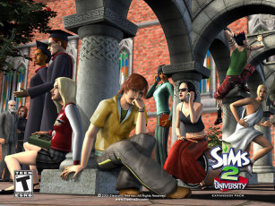Картинка видео игры the sims university