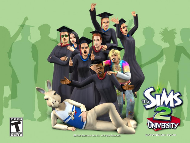 Обои картинки фото видео, игры, the, sims, university