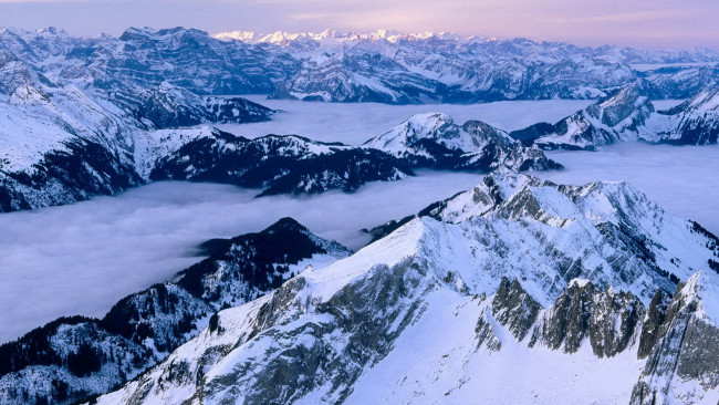 Обои картинки фото природа, горы, снег, высота
