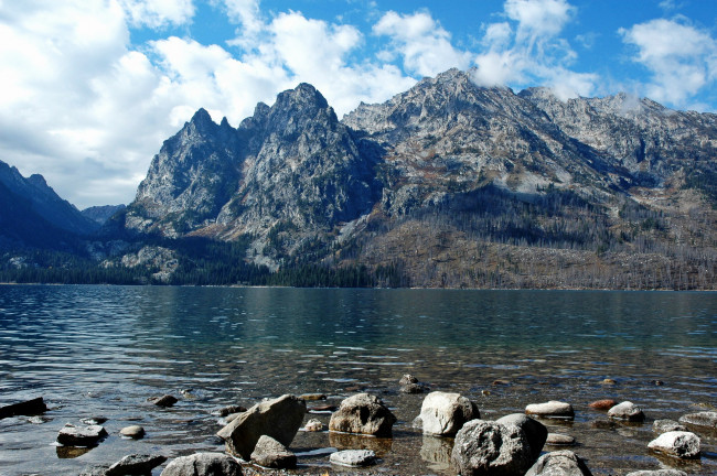 Обои картинки фото природа, реки, озера, grand, teton, wyoming