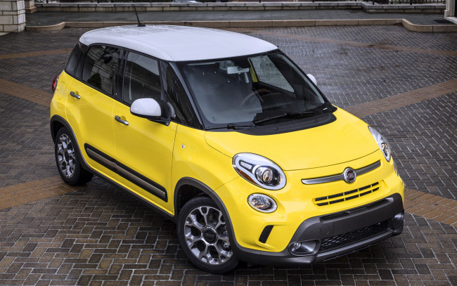 Обои картинки фото автомобили, fiat, 500l, car