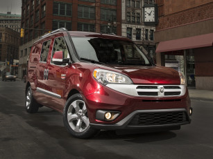 Картинка автомобили dodge красный wagon city slt 2015г promaster ram