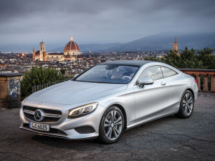 Картинка автомобили mercedes-benz 4matic c217 coupе s 500 светлый 2014г