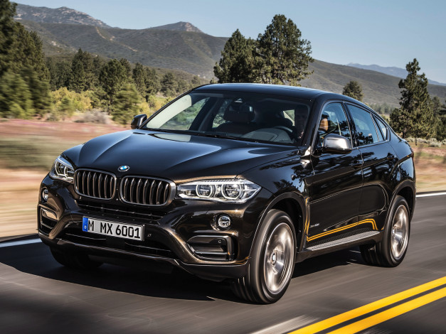 Обои картинки фото автомобили, bmw, f16, темный, 2014г, xdrive50i, x6