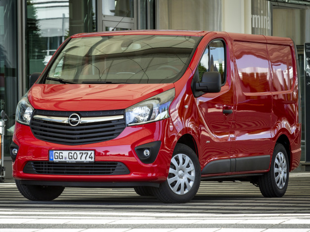 Обои картинки фото автомобили, opel, красный, 2014г, vivaro, van, biturbo