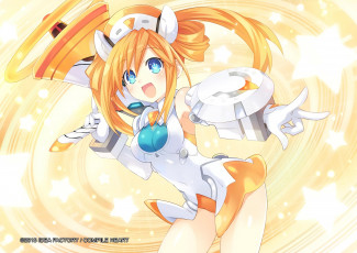 Картинка аниме hyperdimension+neptunia арт tsunako orange heart hyperdimension neptunia блондинка девочка