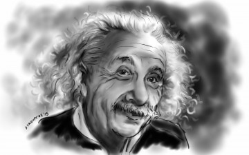 Картинка рисованное люди albert einstein альберт эйнштейн учёный физик теоретик лицо